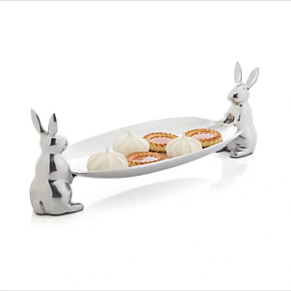RARE!! Crate and Barrel Bunny Server Easter 🐇🌸